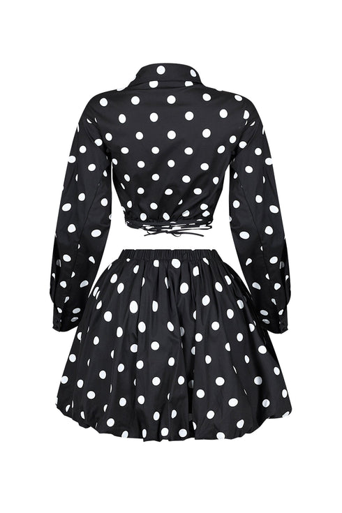 Kiara Polka Dot Top & Skirt SET